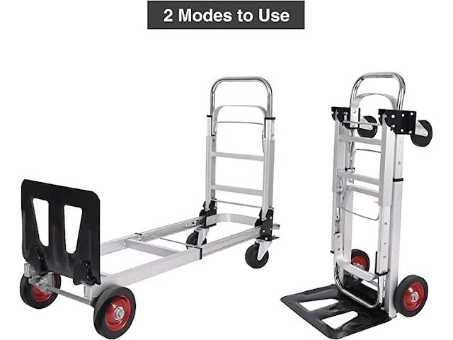 Redcamp 2-in-1 aluminium handtruck - afbeelding 2 van  6