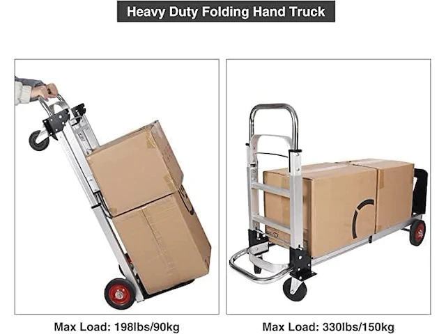 Redcamp 2-in-1 aluminium handtruck - afbeelding 3 van  6
