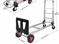 Redcamp 2-in-1 aluminium handtruck - afbeelding 4 van  6