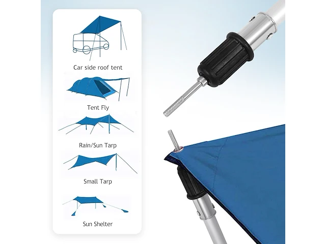 Redcamp aluminium tentstokken (2 stuks) - afbeelding 3 van  7