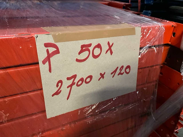 Redirack gedemonteerde liggers palletstelling (50x) - afbeelding 2 van  3