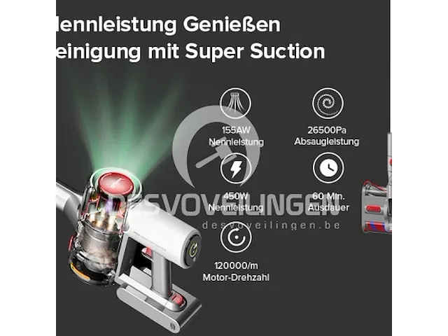 Redroad v17 accu handheld vacuum cleaner - afbeelding 3 van  8