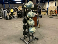Reebok medicine balls met rek krachtstation - afbeelding 1 van  7