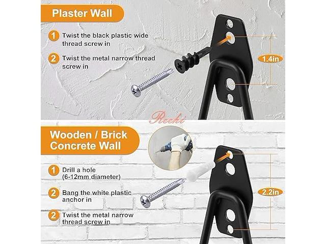Reehi 10 x garage opberghaken - afbeelding 4 van  4