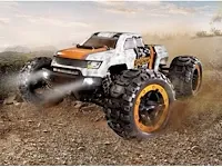 Reely ravage 4x4 oranje, wit brushed 1:16 rc auto elektro monstertruck 4wd