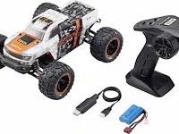 Reely ravage 4x4 oranje, wit brushed 1:16 rc auto elektro monstertruck 4wd - afbeelding 5 van  5