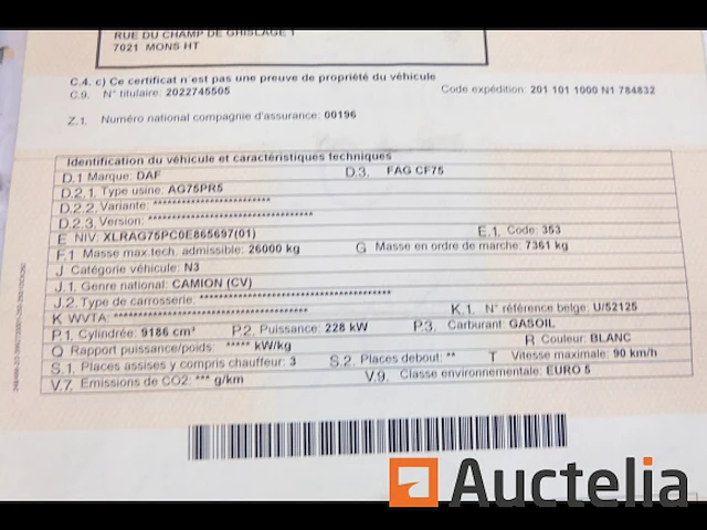 Ref : 9 - vuilniswagen dafcf75 - afbeelding 19 van  29