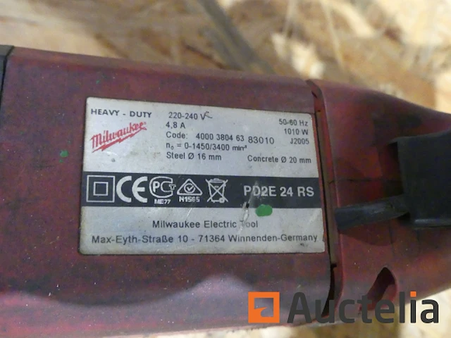 Ref:?? 91150105 - milwaukee pd2e 24 rs boor - ref : 7502-197 - afbeelding 6 van  6