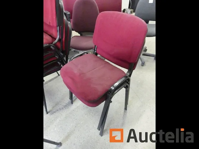 Ref appro-014-8 stoelen van bureautafel op wielen, 11 stoelen - afbeelding 11 van  12