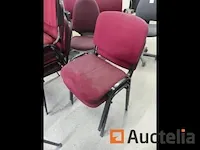 Ref appro-014-8 stoelen van bureautafel op wielen, 11 stoelen - afbeelding 11 van  12