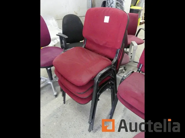 Ref appro-014-8 stoelen van bureautafel op wielen, 11 stoelen - afbeelding 7 van  12