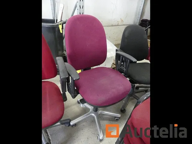 Ref appro-014-8 stoelen van bureautafel op wielen, 11 stoelen - afbeelding 9 van  12