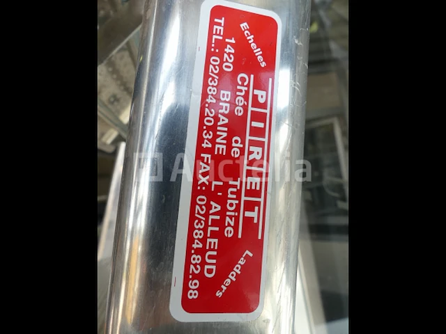 Ref:006 aluminium trapladder met leuning piret - afbeelding 3 van  9
