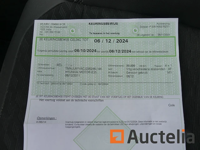Ref:1-cio-895 - hyundai ix35 auto - chassisnummer: tmaju81vacj235246 - afbeelding 9 van  9