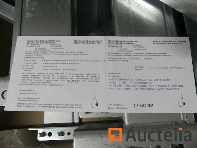 Ref:1-exs-844 - renault trafic bestelwagen (2013-77.659 km) - chassisnummer: vf1flboaedy493292 - afbeelding 7 van  20