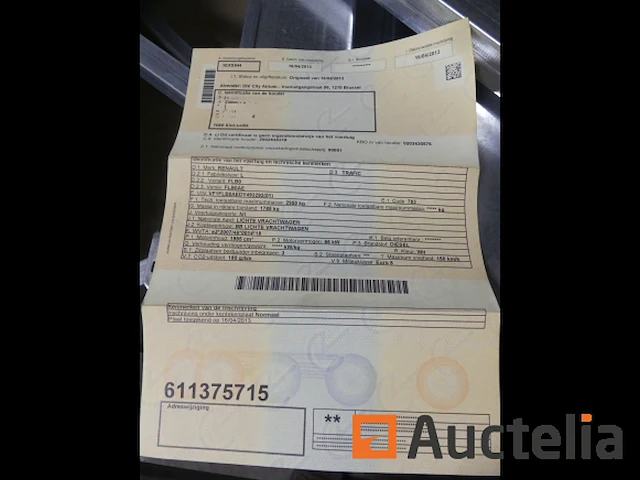 Ref:1-exs-844 - renault trafic bestelwagen (2013-77.659 km) - chassisnummer: vf1flboaedy493292 - afbeelding 9 van  20