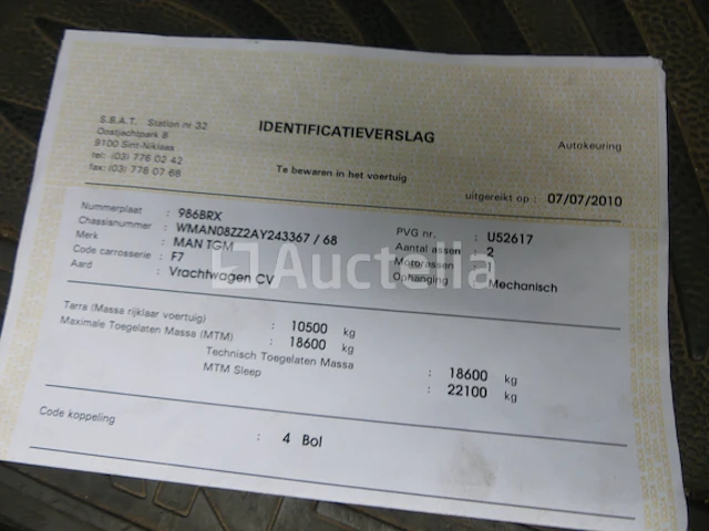 Ref:10318 - vuilniswagen met kraan man tgm (2010-138.787 km) ( vin:wman08zz2ay243367) - afbeelding 26 van  47