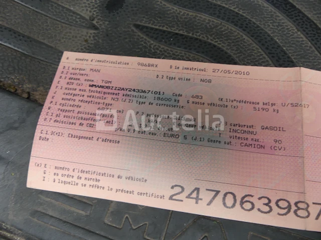 Ref:10318 - vuilniswagen met kraan man tgm (2010-138.787 km) ( vin:wman08zz2ay243367) - afbeelding 38 van  47