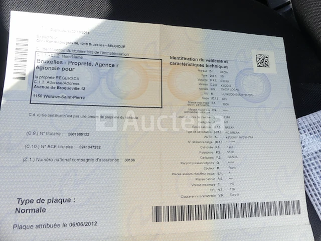 Ref:10423 - auto dacia logan 1.5 dci stationwagen (2012-254.373 km) - afbeelding 6 van  29