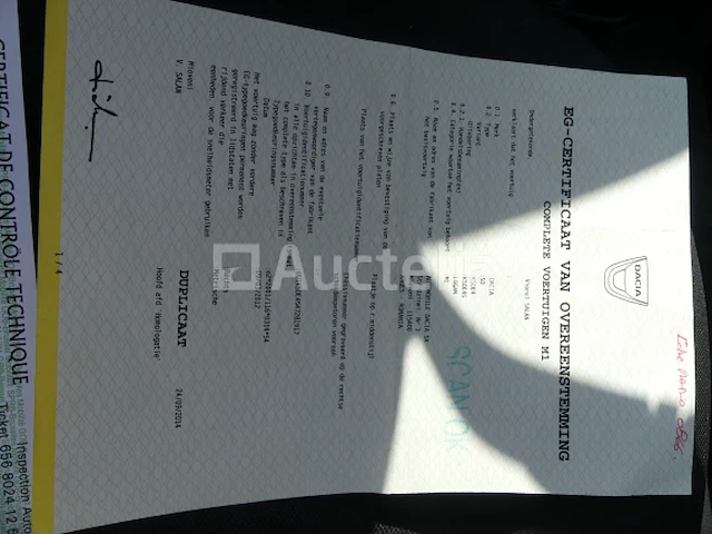 Ref:10423 - auto dacia logan 1.5 dci stationwagen (2012-254.373 km) - afbeelding 7 van  29