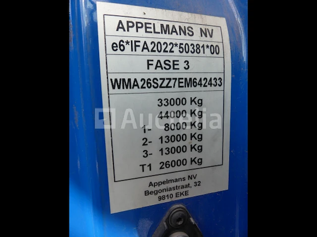 Ref:1374 - container vrachtwagen man tgs (2014-568.806 km) - afbeelding 16 van  51