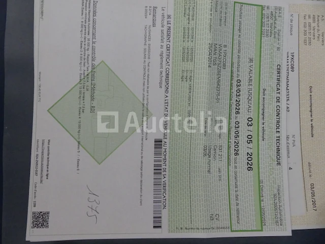 Ref:1375 - container vrachtwagen man tgs (2014-539.189 km) - afbeelding 19 van  52