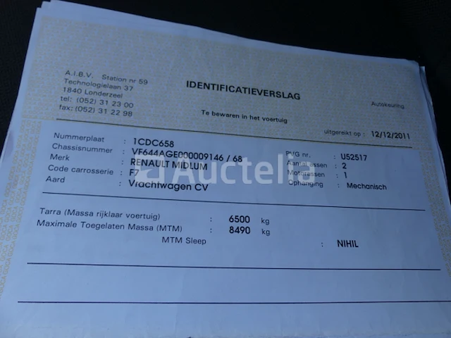 Ref:1380 - renault midlum 180dxi vuilniswagen (2011-183.874 km) - afbeelding 19 van  36