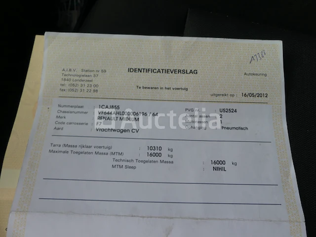 Ref:1388 - vuilniswagen renault midlum 270dxi (2011-185.032 km) - afbeelding 39 van  44