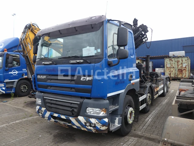 Ref:1415 - containervrachtwagen met kraan daf ax85 mc5-7-5 (2009-532.626 km) - afbeelding 29 van  65