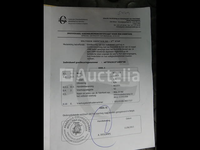 Ref:1449 - renault access vuilniswagen (2013-174.062 km)(vin: seg1930bl5bd17227) - afbeelding 28 van  39