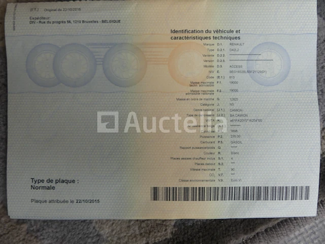 Ref:1450 - renault access vuilniswagen (2015-119.873 km)(vin:seg1932bl6bf21129) - afbeelding 15 van  37