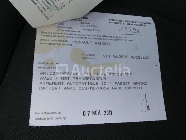 Ref:15396 - renault kangoo 1.5 d auto (2011-85.809 km) - afbeelding 26 van  32