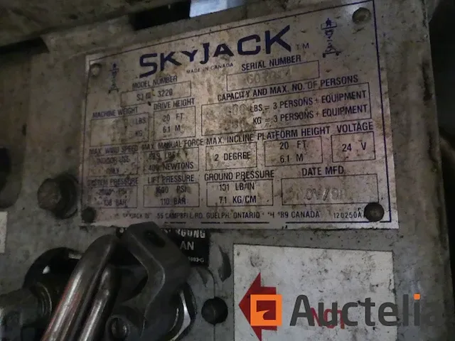 Ref:2 (4980-013) - schaarhoogwerker skyjack sj iii 3220 - afbeelding 5 van  14