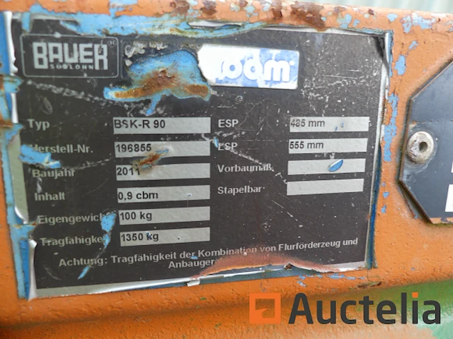 Ref:21802012 - bauer bsk r90 kipper - afbeelding 1 van  4