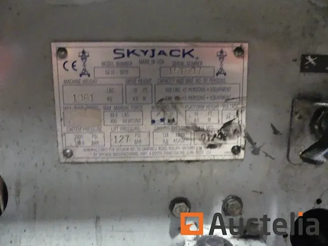 Ref:27 (4980-025) - schaarhoogwerker skyjack sj iii 3015 - afbeelding 8 van  14