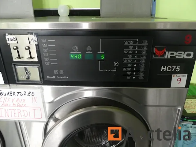 Ref:4 - professionele wasmachine 7 kg met ipso hc75 muntmechanisme - afbeelding 6 van  8