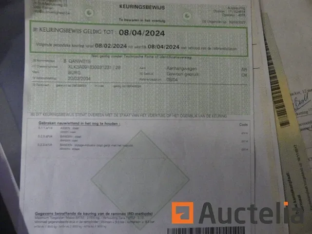 Ref:5730 - container aanhangwagen burg bpa 09-18 ac - afbeelding 11 van  22