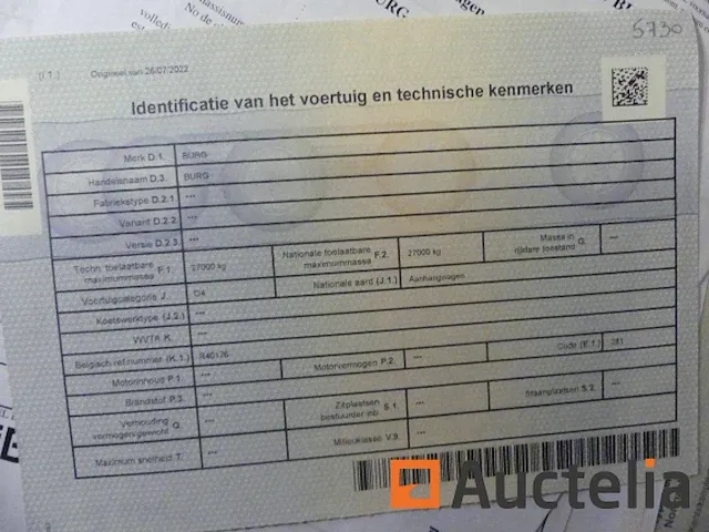 Ref:5730 - container aanhangwagen burg bpa 09-18 ac - afbeelding 14 van  22