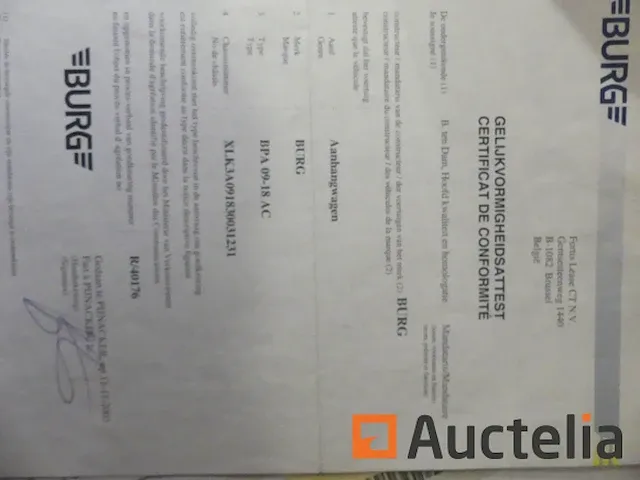 Ref:5730 - container aanhangwagen burg bpa 09-18 ac - afbeelding 15 van  22