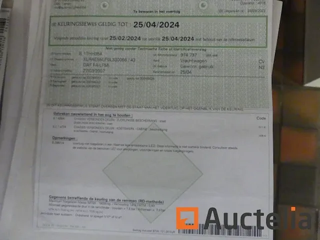 Ref:6118 - vrachtwagen hatchback met laadklep daf ae 55lf 4-19 - afbeelding 31 van  44
