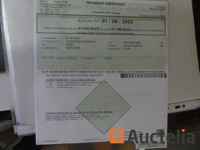 Ref:6148 - container aanhangwagen burg bpa 09-09 acxxx - afbeelding 7 van  19