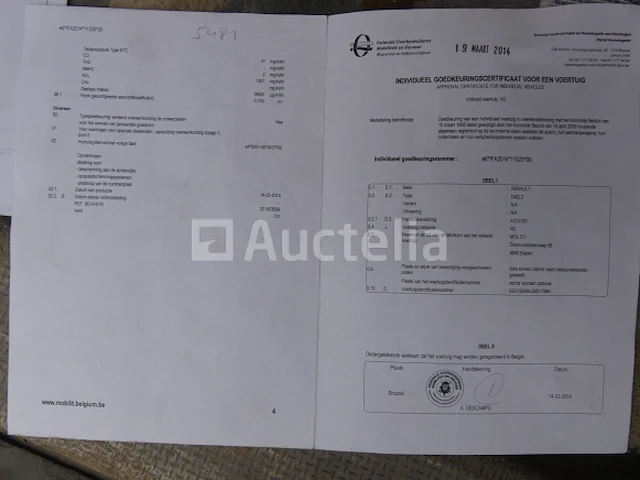 Ref:62481 - renault access vuilniswagen (2014-281.264 km) (vin: seg1930bl5bd17884) - afbeelding 6 van  34