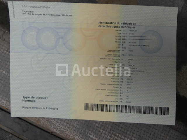 Ref:62481 - renault access vuilniswagen (2014-281.264 km) (vin: seg1930bl5bd17884) - afbeelding 34 van  34