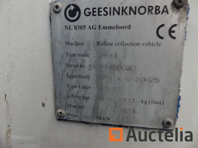 Ref:66-bdt-7 - daf cf 290 fag vuilniswagen (2014-222.764 km) - afbeelding 10 van  45