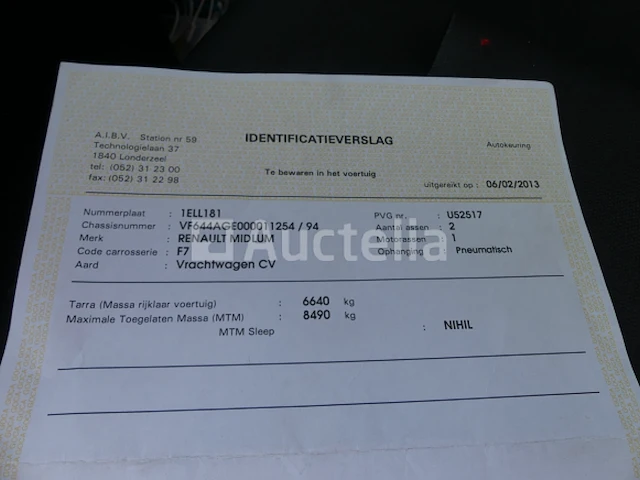 Ref:68420 - vuilniswagen renault midlum 180dxi (2013-115.450 km) - afbeelding 30 van  38