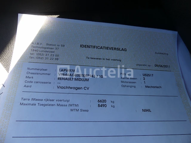 Ref:69339 - renault midlum 180dxi vuilniswagen (2011-119.748 km) - afbeelding 19 van  42