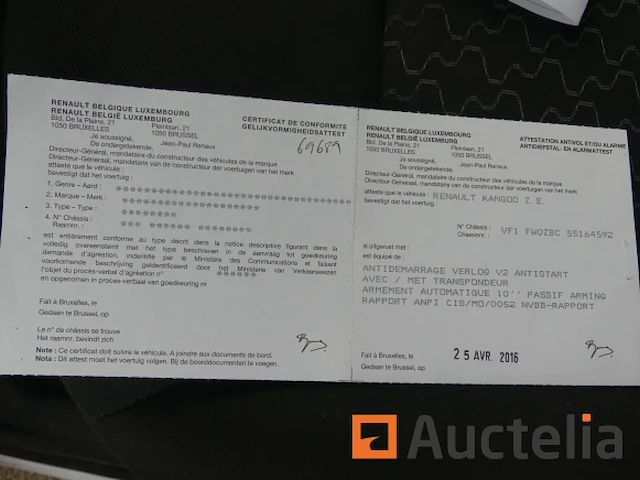 Ref:69689 - renault fw elektrische pick-up auto (ongeval) - afbeelding 19 van  37