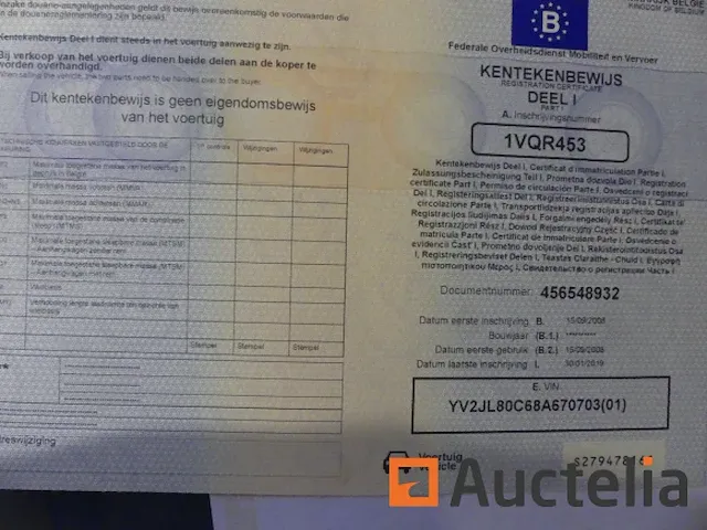 Ref:7092 - volvo fmfh 62l 8.0e5 container vrachtwagen (2008-821.938 km) - afbeelding 50 van  58