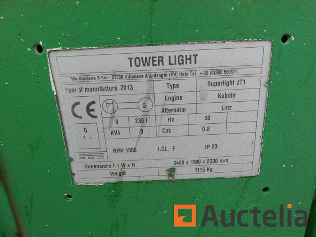 Ref:7331001-5 - tour d'éclairage tower lamp superlight vt1 - afbeelding 3 van  15
