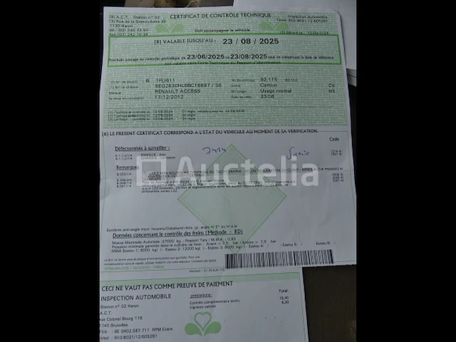 Ref:7424 - renault access vuilniswagen (vin:seg2630hl5bc16697) - afbeelding 29 van  42